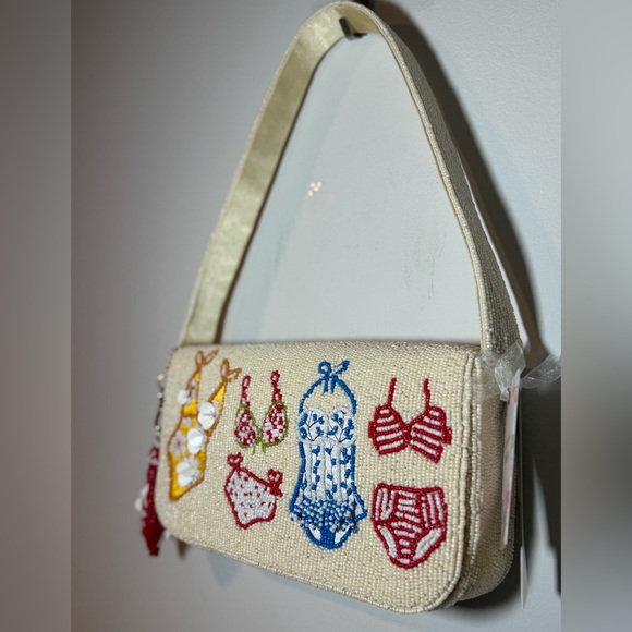 Bathing Suit Beaded Shoulder Bag - Picture 3 of 5